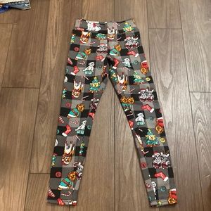 No Boundaries. Christmas puppy leggings. Size M (7-9). Warm lining.